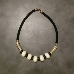 Loft chunky beaded statement necklace